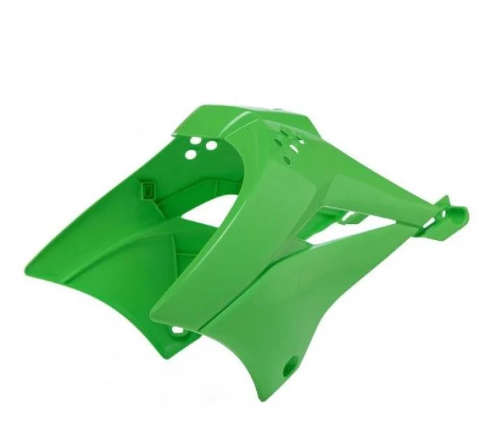 Polisport Plastics POLISPORT REPLICA PLASTIC,RADIATOR SCOOPS KAWASAKI GREEN 8495400001 - Side View