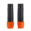 Load image into Gallery viewer, Polisport Plastics POLISPORT ,UPPER FORK GUARDS BLACK/ORANGE 8488000002