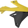 Load image into Gallery viewer, Polisport Plastics Radiator Cover - '01 RM Yellow/Black - RMZ 450 8421100001