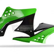 Load image into Gallery viewer, Polisport Plastics Radiator Cover - '09/ '11 OEM Black/Green - KX 250F 8412800004