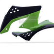 Load image into Gallery viewer, Polisport Plastics Radiator Cover - '09/ '11 OEM Black/Green - KX 450F 8412900004
