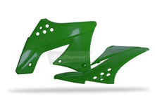 Load image into Gallery viewer, Polisport Plastics Radiator Cover - '09/ '12 OEM Green/Black - KX 250F 8412800001