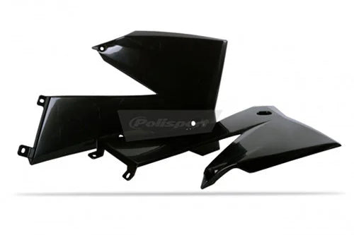 Polisport Plastics Radiator Cover - Black - SX/SXF/EXC/MXC 8411500001