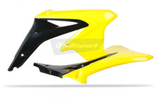Load image into Gallery viewer, Polisport Plastics Radiator Cover - Black/Yellow - RMZ 450 8412500005