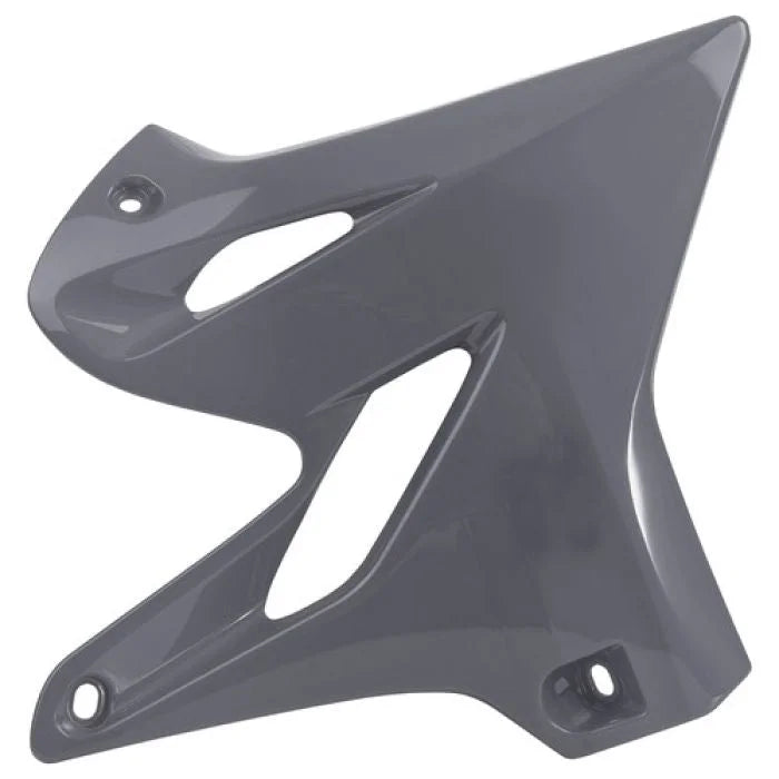 Polisport Plastics Radiator Cover - Gray - YZ 125/250 8417500006