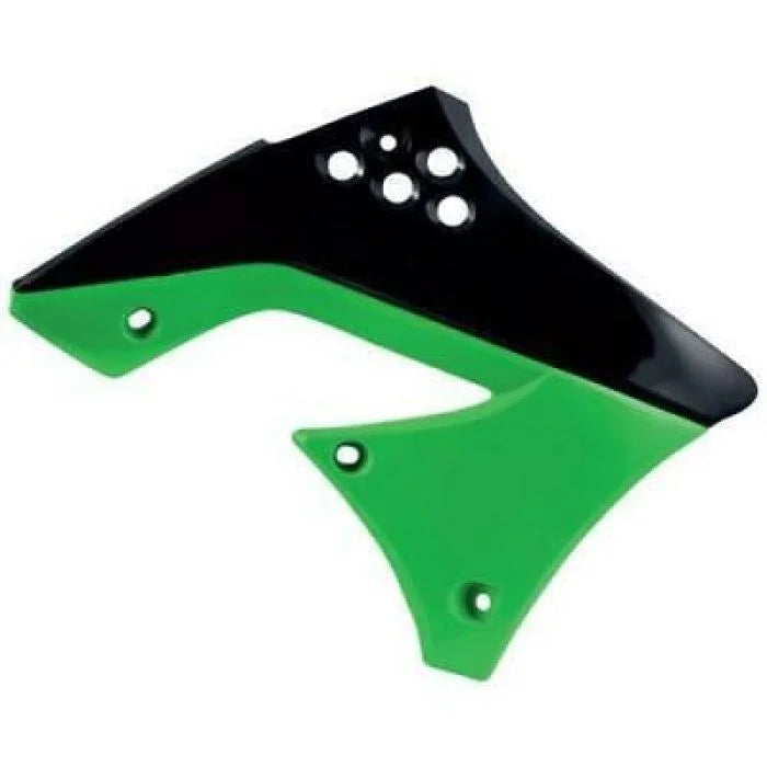 Polisport Plastics Radiator Cover - Green/Black - KX 250F 8412300001