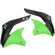 Load image into Gallery viewer, Polisport Plastics Radiator Cover - OEM Green/Black 8418300001 fits Kawasaki KX 450F