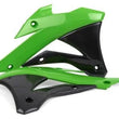 Load image into Gallery viewer, Polisport Plastics Radiator Cover - OEM Green/Black - KX 85/100 8417300001