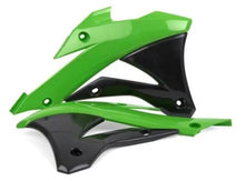 Load image into Gallery viewer, Polisport Plastics Radiator Cover - OEM Green/Black - KX 85/100 8417300001