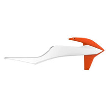 Load image into Gallery viewer, Polisport Plastics Radiator Cover - Orange/White - KTM 8422100009