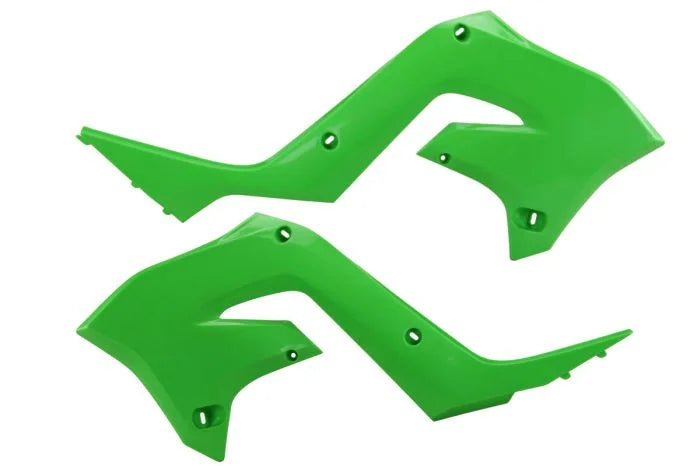 Polisport Plastics Radiator Cover - Restyle - Green - KX 125/250 8425800001