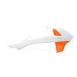 Load image into Gallery viewer, Polisport Plastics Radiator Cover - White/Orange - SX 65 8417900004