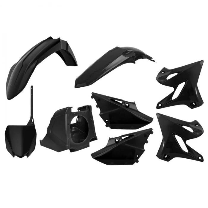 Polisport Plastics Restyled Body Kit - Black - YZ 125/250 90901