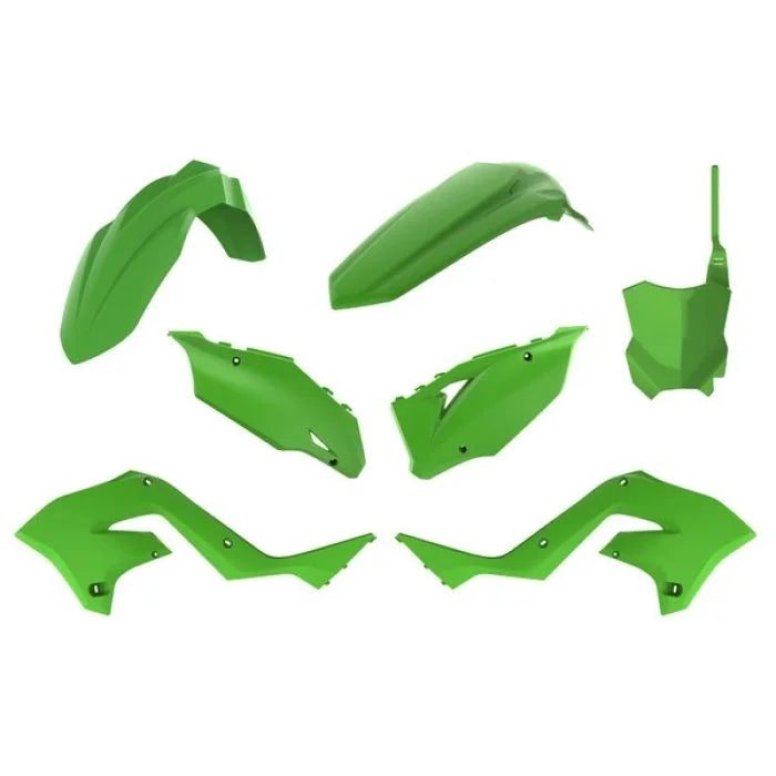 Polisport Plastics Restyled Body Kit - OEM Green - KX 125/250 90933