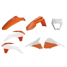 Load image into Gallery viewer, Polisport Plastics Restyled Body Kit - Orange/White - EXC/EXC-F 90878
