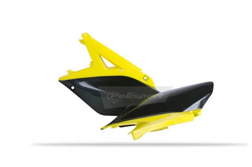 Polisport Plastics Side Panels - '10-'12 OEM Yellow/Black - RMZ 250 8605200001