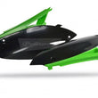 Load image into Gallery viewer, Polisport Plastics Side Panels - Black/Green - KXF 250/450 8604800003