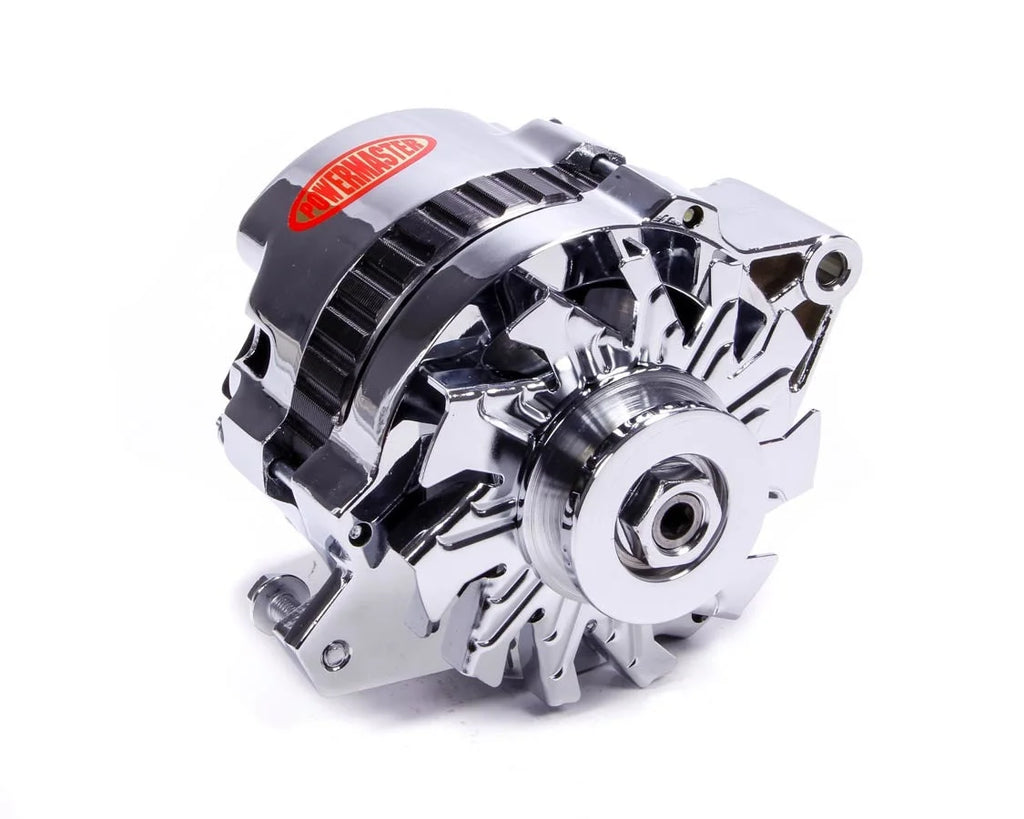 Power Master Chrome 105amp Small Delco Alternator 1 Wire 178021
