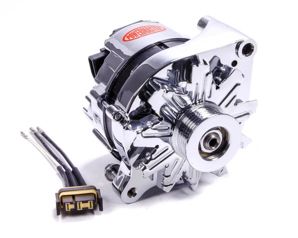 Power Master Chrome Ford 2G 85amp Alternator 17735