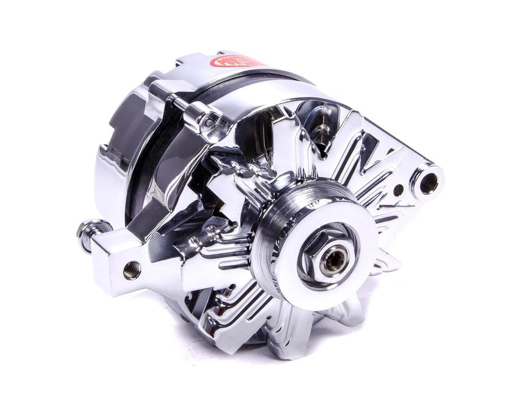 Power Master Chrome Ford Alternator 75 Amp 17078
