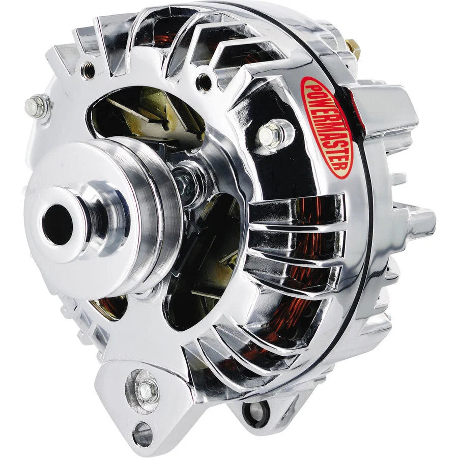 Power Master Chrome Mopar Alternator 95 Amp Double Pulley 17509