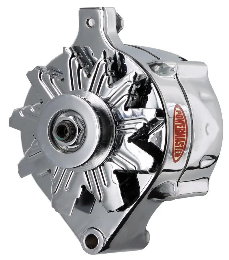 Power Master Ford 150 Amp Alternator Chrome Finish 8-37141