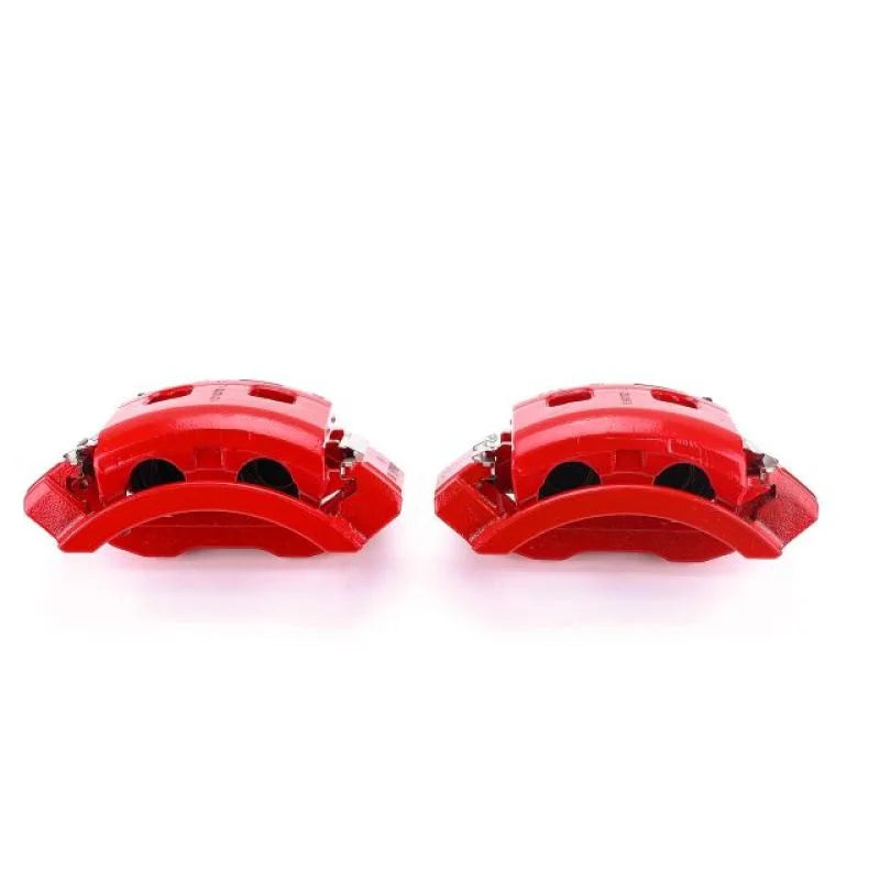 Power Stop 00-01 Dodge Ram 1500 Front Red Calipers w/Brackets - Pair - Main Product View