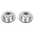 Load image into Gallery viewer, Power Stop 00-02 Dodge Ram 2500 Front Evolution Drilled &amp; Slotted Rotors - Pair - Main Product View