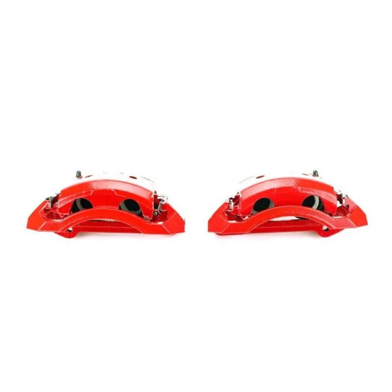 Power Stop 00-02 Dodge Ram 2500 Front Red Calipers w/Brackets - Pair - Main Product View