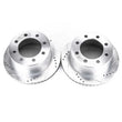 Load image into Gallery viewer, Power Stop 00-02 Dodge Ram 2500 Rear Evolution Drilled &amp; Slotted Rotors - Pair - Main Product View