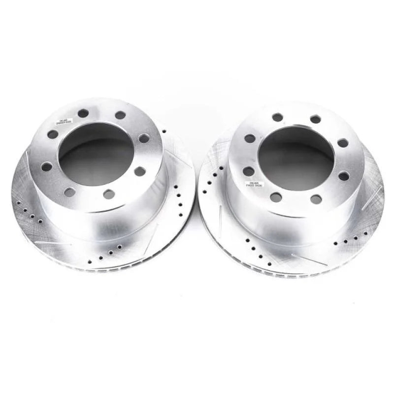 Power Stop 00-02 Dodge Ram 2500 Rear Evolution Drilled & Slotted Rotors - Pair - Main Product View