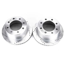 Load image into Gallery viewer, Power Stop 00-02 Dodge Ram 2500 Rear Evolution Drilled &amp; Slotted Rotors - Pair - Main Product View