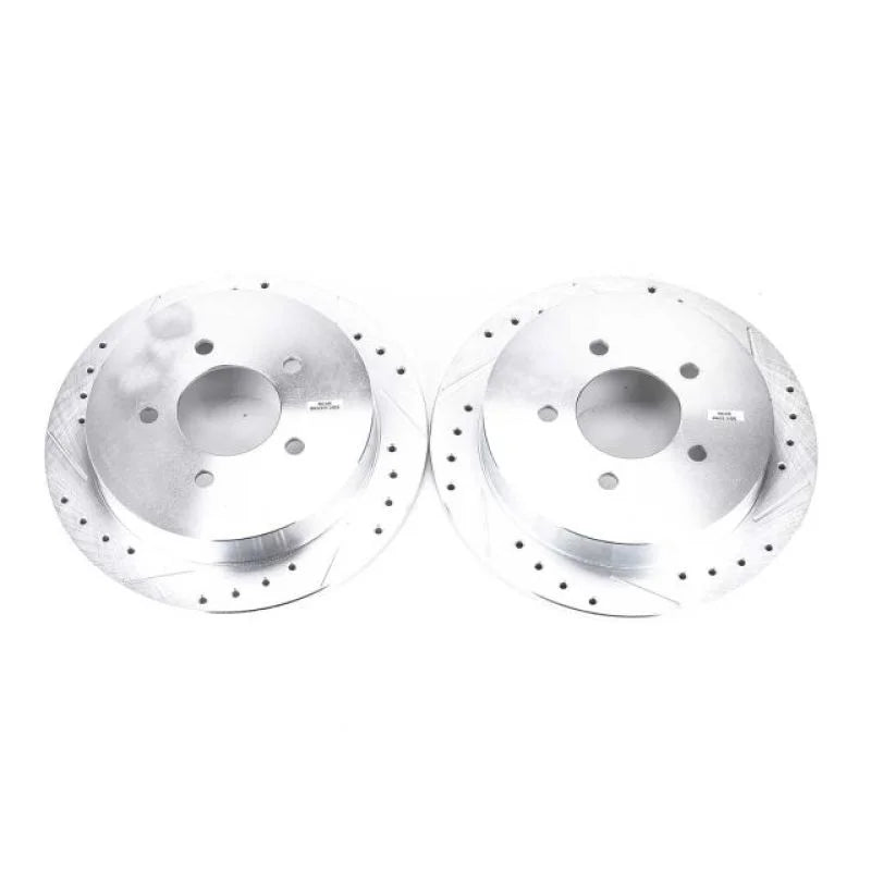 Power Stop 00-02 Ford Expedition Rear Evolution Drilled & Slotted Rotors - Pair - Main Product View