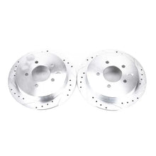 Load image into Gallery viewer, Power Stop 00-02 Ford Expedition Rear Evolution Drilled &amp; Slotted Rotors - Pair - Main Product View