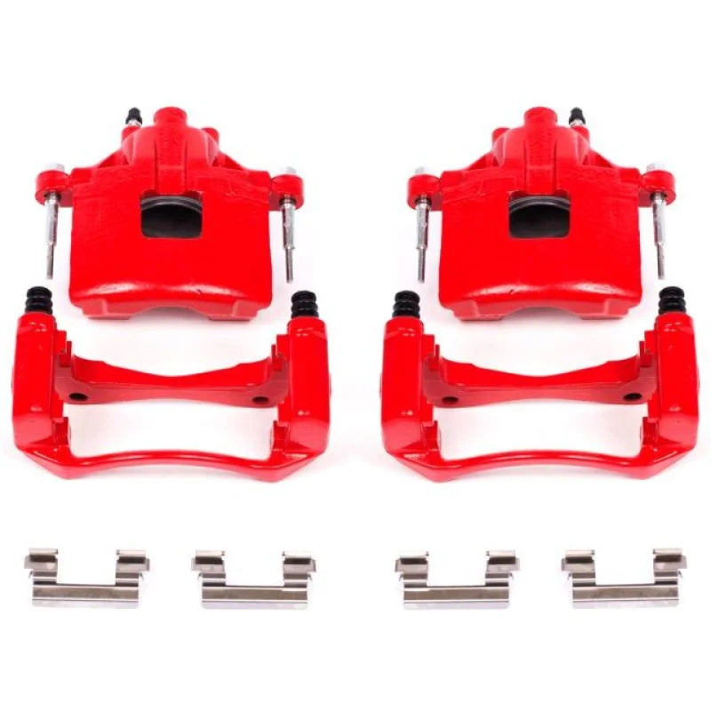 Power Stop 00-05 Buick LeSabre Front Red Calipers w/Brackets - Pair - Main Product View