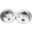 Load image into Gallery viewer, Power Stop 00-05 Ford Excursion Front Evolution Drilled &amp; Slotted Rotors - Pair - Main Product View