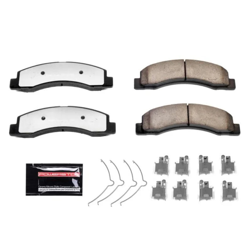 Power Stop 00-05 Ford Excursion Front Z36 Truck & Tow Brake Pads w/Hardware - Main Product View