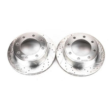 Load image into Gallery viewer, Power Stop 00-05 Ford Excursion Rear Evolution Drilled &amp; Slotted Rotors - Pair - Main Product View