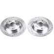 Load image into Gallery viewer, Power Stop 00-09 Honda S2000 Rear Evolution Drilled &amp; Slotted Rotors - Pair - Main Product View