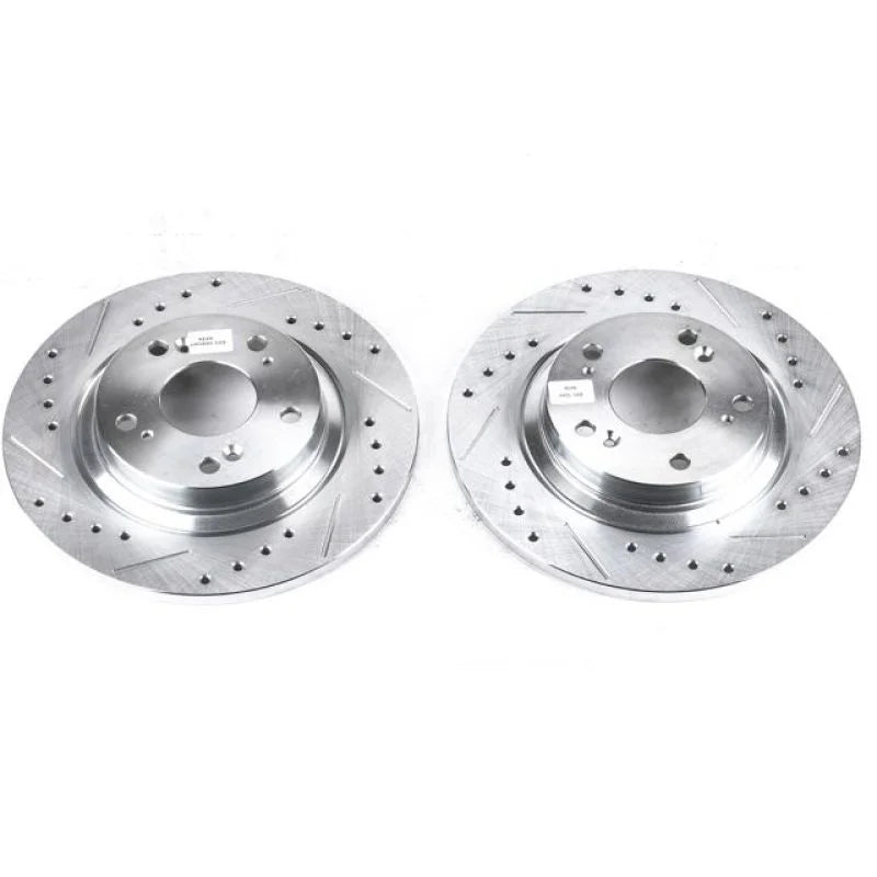 Power Stop 00-09 Honda S2000 Rear Evolution Drilled & Slotted Rotors - Pair - Main Product View