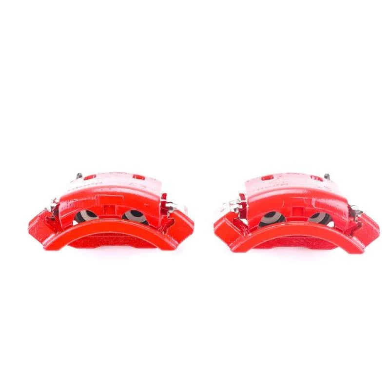 Power Stop 01-02 Dodge Ram 2500 Rear Red Calipers w/Brackets - Pair - Main Product View