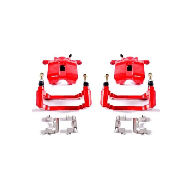 Power Stop 01-03 Acura CL Front Red Calipers w/Brackets - Pair - Main Product View