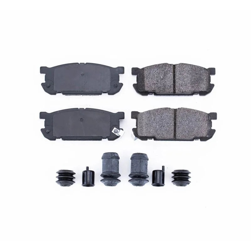 Power Stop 01-05 Mazda Miata Rear Z17 Evolution Ceramic Brake Pads w/Hardware - Main Product View