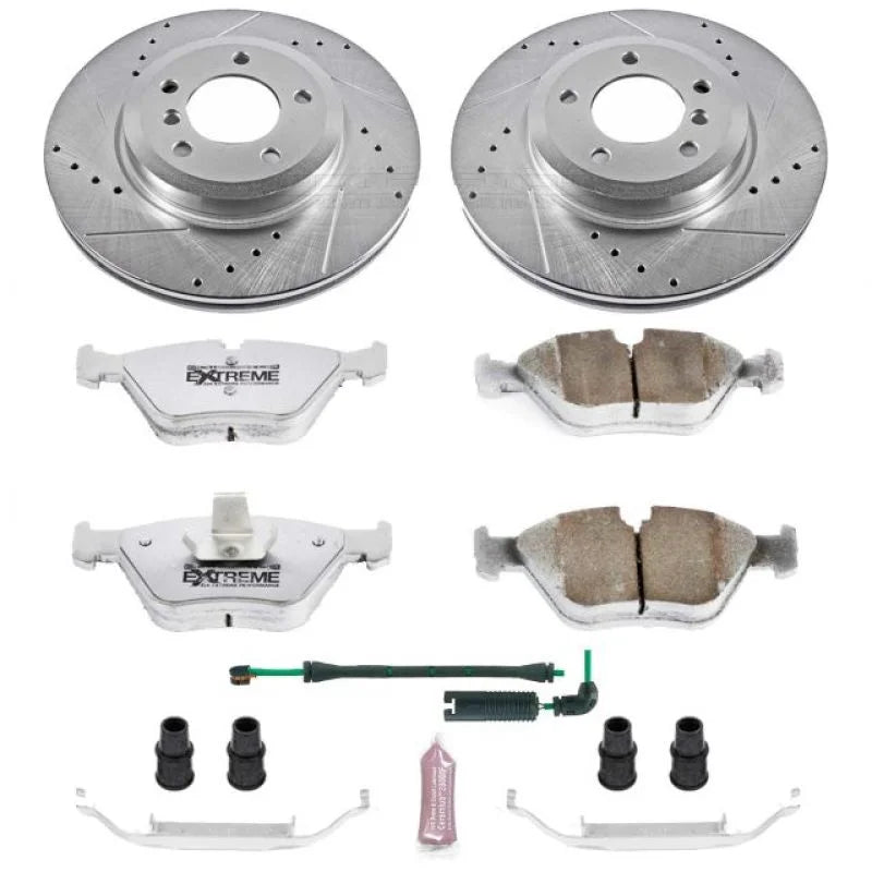 Power Stop 01-06 BMW 330Ci Front Z26 Street Warrior Brake Kit - Main Product View