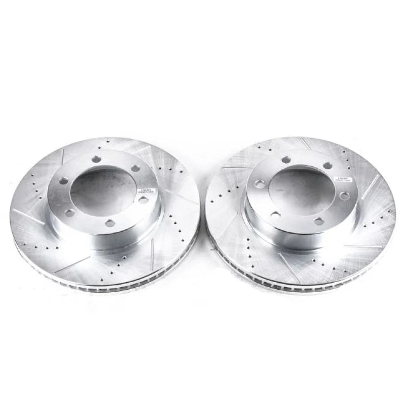 Power Stop 01-07 Toyota Sequoia Front Evolution Drilled & Slotted Rotors - Pair - Main Product View