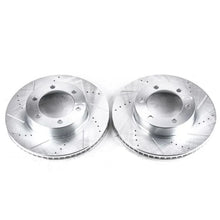 Load image into Gallery viewer, Power Stop 01-07 Toyota Sequoia Front Evolution Drilled &amp; Slotted Rotors - Pair - Main Product View