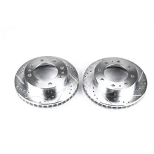 Load image into Gallery viewer, Power Stop 02-04 Chevrolet Avalanche 2500 Front Evolution Drilled &amp; Slotted Rotors - Pair - Main Product View