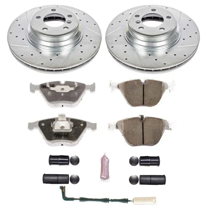 Power Stop 02-05 BMW 745i Front Z26 Street Warrior Brake Kit - Main Product View