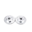 Load image into Gallery viewer, Power Stop 02-06 Acura RSX Front Evolution Drilled &amp; Slotted Rotors - Pair - Main Product View