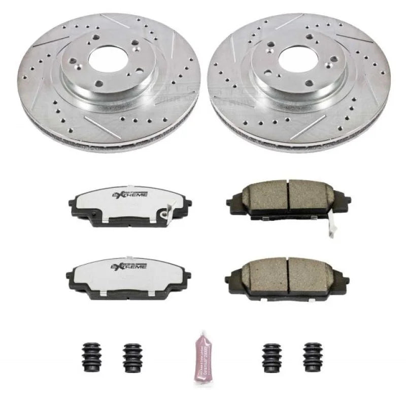 Power Stop 02-06 Acura RSX Front Z26 Street Warrior Brake Kit - Main Product View